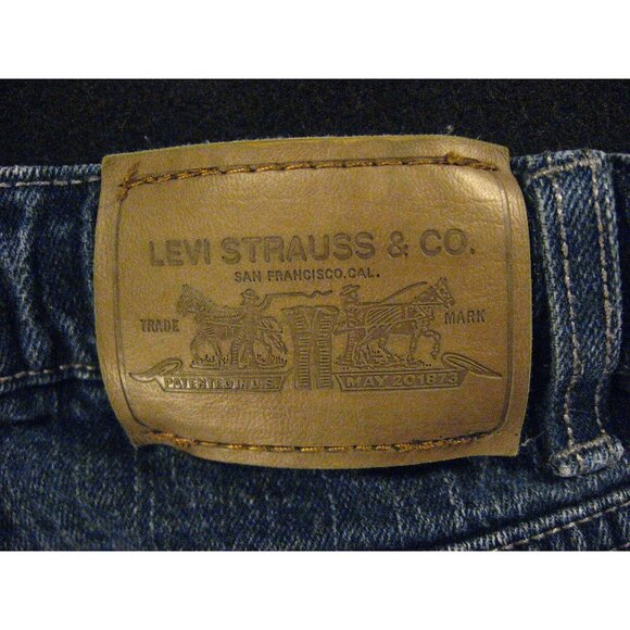 LEVIS CUTOFF JEAN SHORTS Kids 10 1/2 Blue Denim ADJUSTABLE W 23-26 MEASURED - Picture 6 of 9